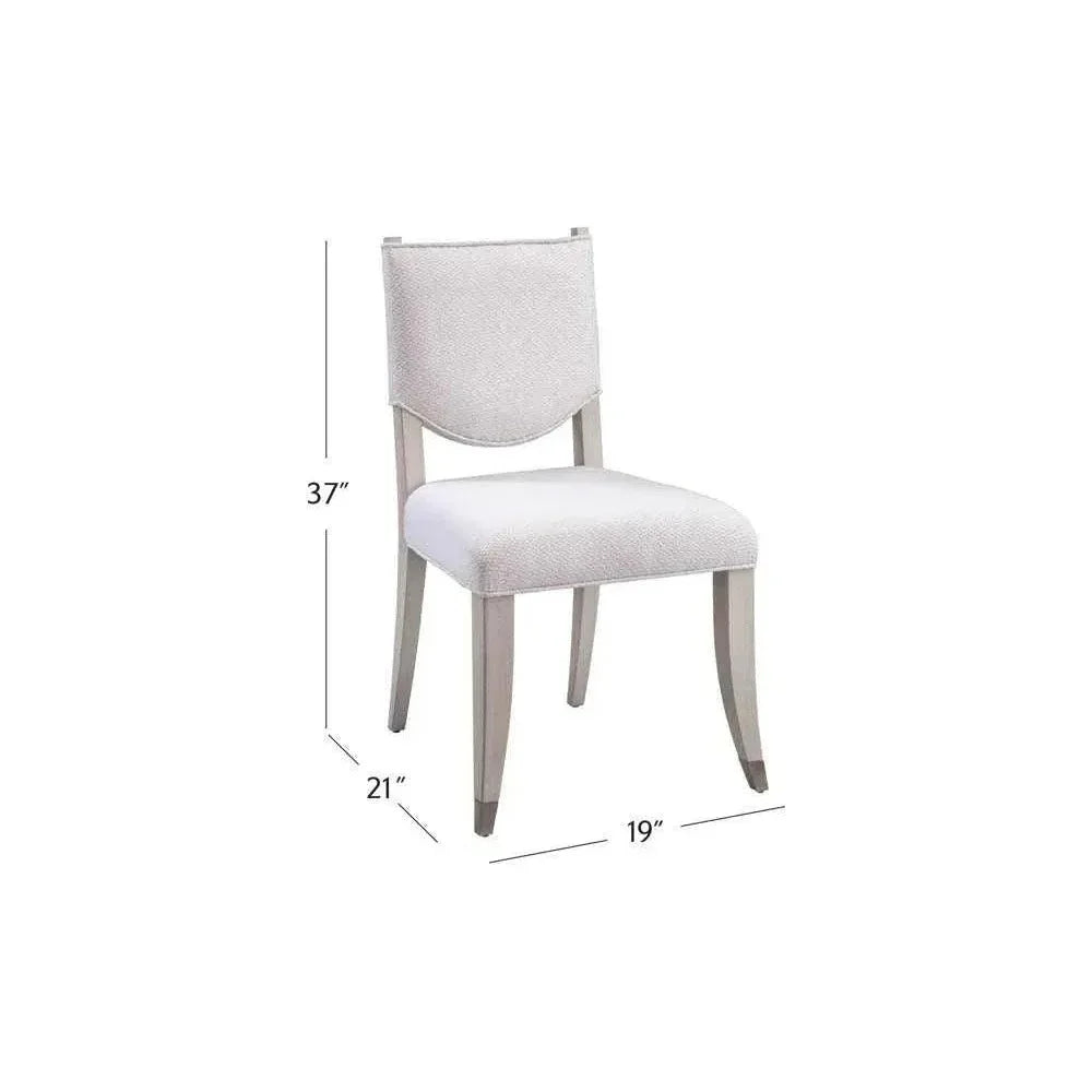 Korey Performance Fabric Armless Dining Chair 2PC - LOOMLAN - Bassett Mirror - Dining Chairs