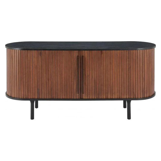 Koriana Wood Black and Walnut Sideboard - LOOMLAN - Zuo Modern - Sideboards