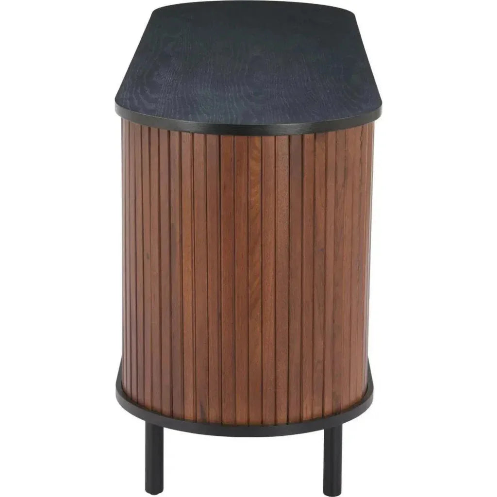 Koriana Wood Black and Walnut Sideboard - LOOMLAN - Zuo Modern - Sideboards