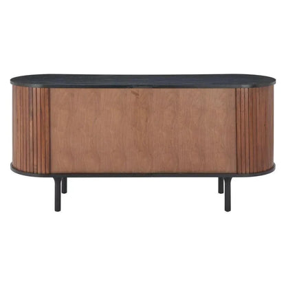 Koriana Wood Black and Walnut Sideboard - LOOMLAN - Zuo Modern - Sideboards
