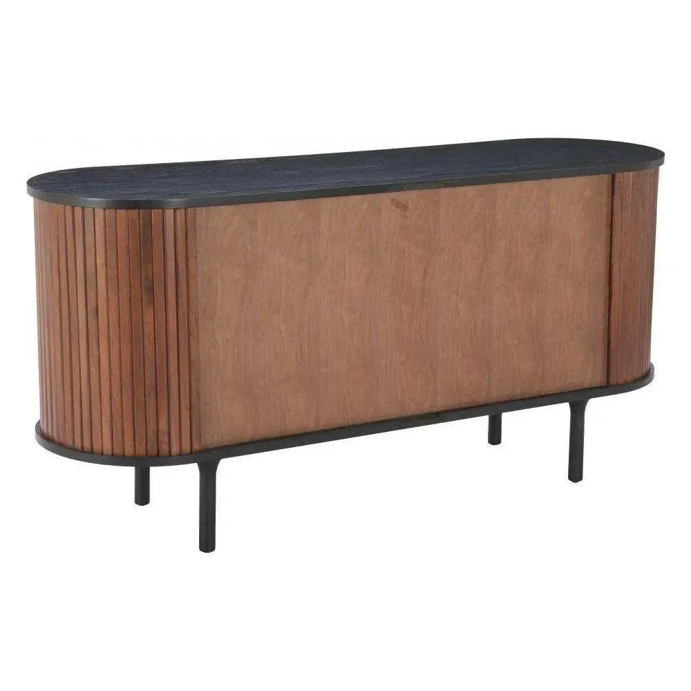 Koriana Wood Black and Walnut Sideboard - LOOMLAN - Zuo Modern - Sideboards