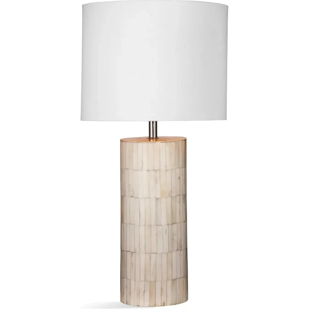 Kosmos Bone and Resin White Table Lamp - LOOMLAN - Bassett Mirror - Table Lamps