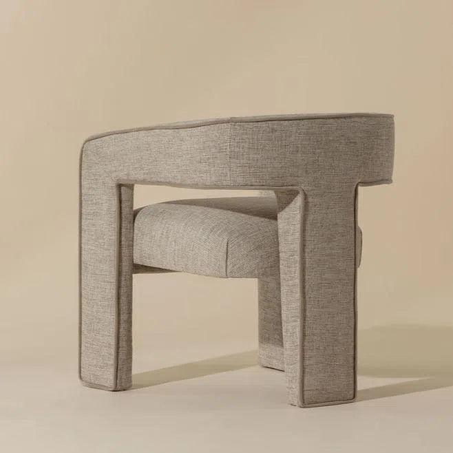 Krasner Dining Armchair Rhapsody Sand - LOOMLAN - SUNPAN - Dining Chairs