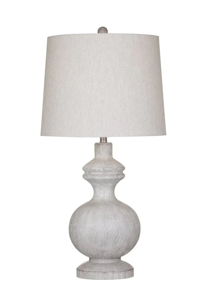 Krishina White Resin Table Lamp - LOOMLAN - Bassett Mirror - Table Lamps