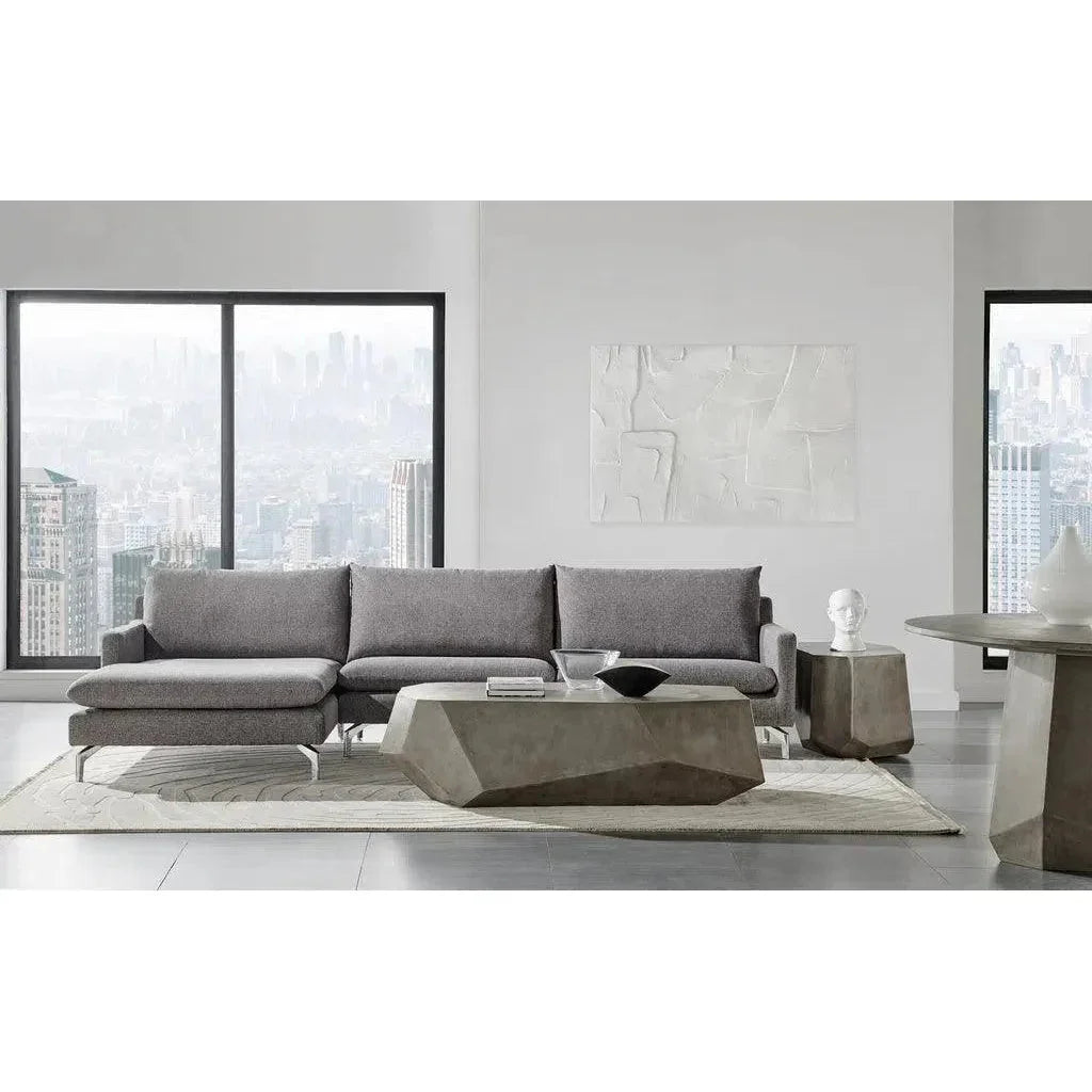 Kristal Reinforced Concrete Geometric Coffee Table-Outdoor Coffee Tables-Urbia-LOOMLAN