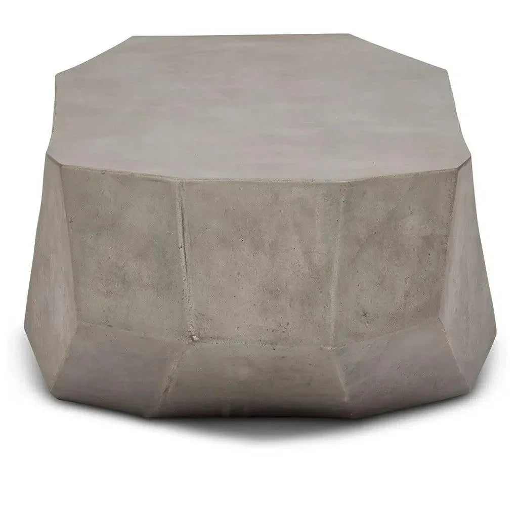 Kristal Reinforced Concrete Geometric Coffee Table-Outdoor Coffee Tables-Urbia-LOOMLAN