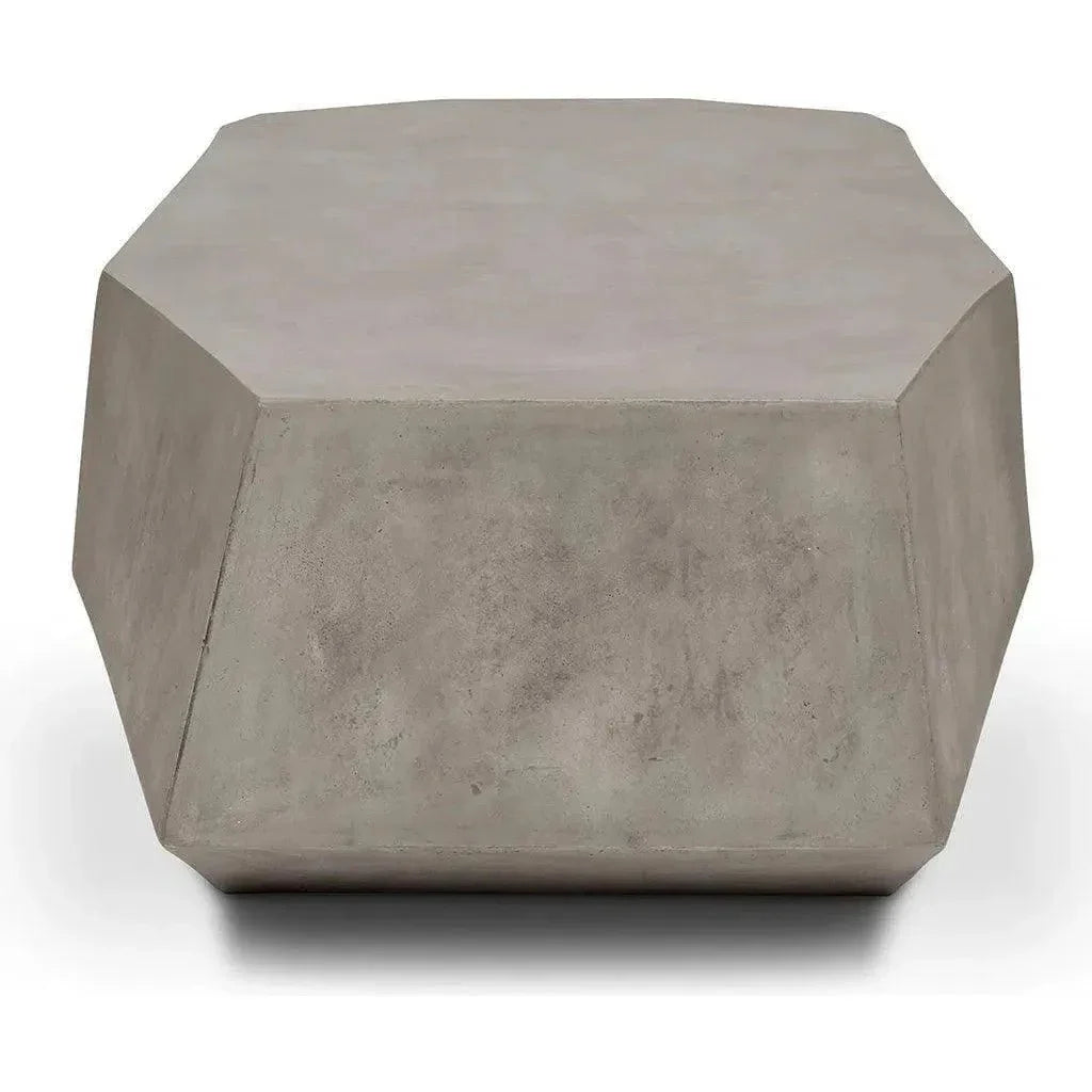 Kristal Reinforced Concrete Geometric Coffee Table-Outdoor Coffee Tables-Urbia-LOOMLAN