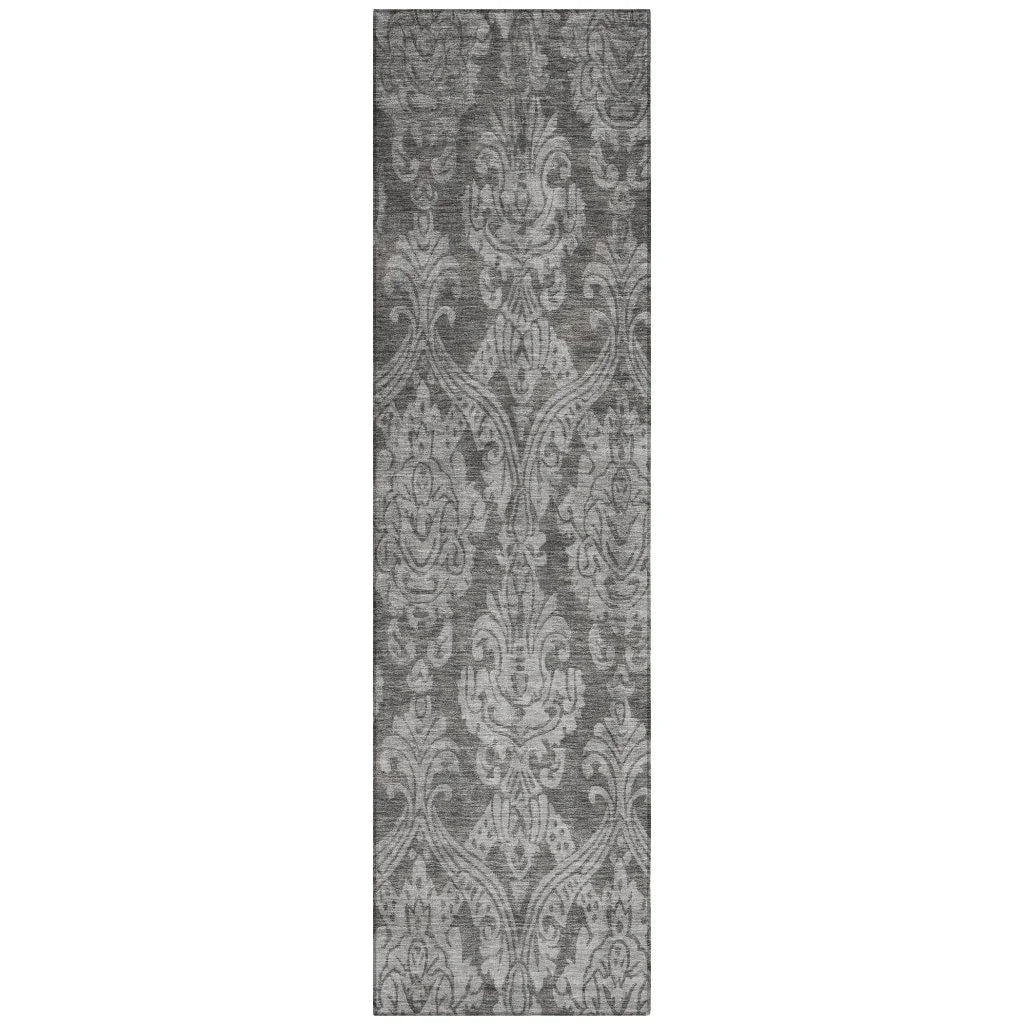 Krymera Gray Washable Indoor - Outdoor Rug - LOOMLAN - LOOMLAN Rugs - Outdoor Rugs