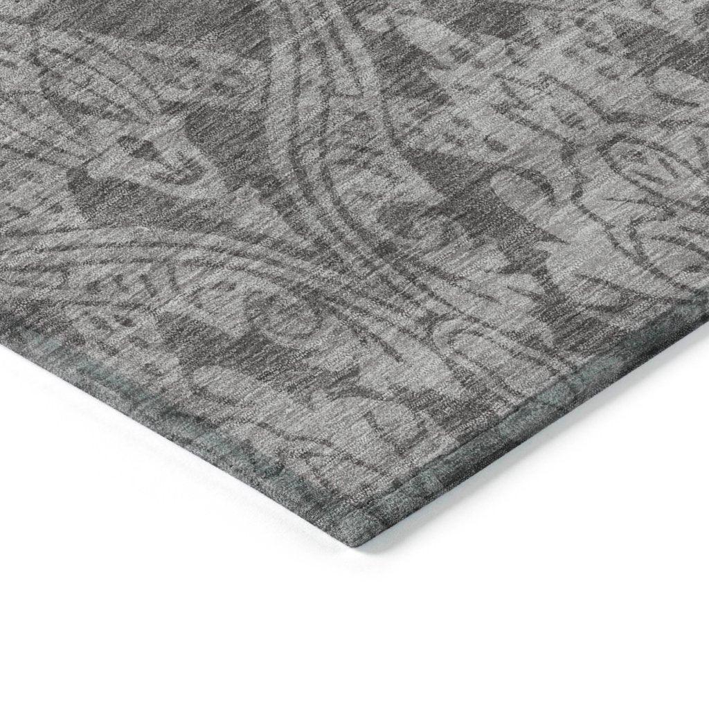 Krymera Gray Washable Indoor - Outdoor Rug - LOOMLAN - LOOMLAN Rugs - Outdoor Rugs