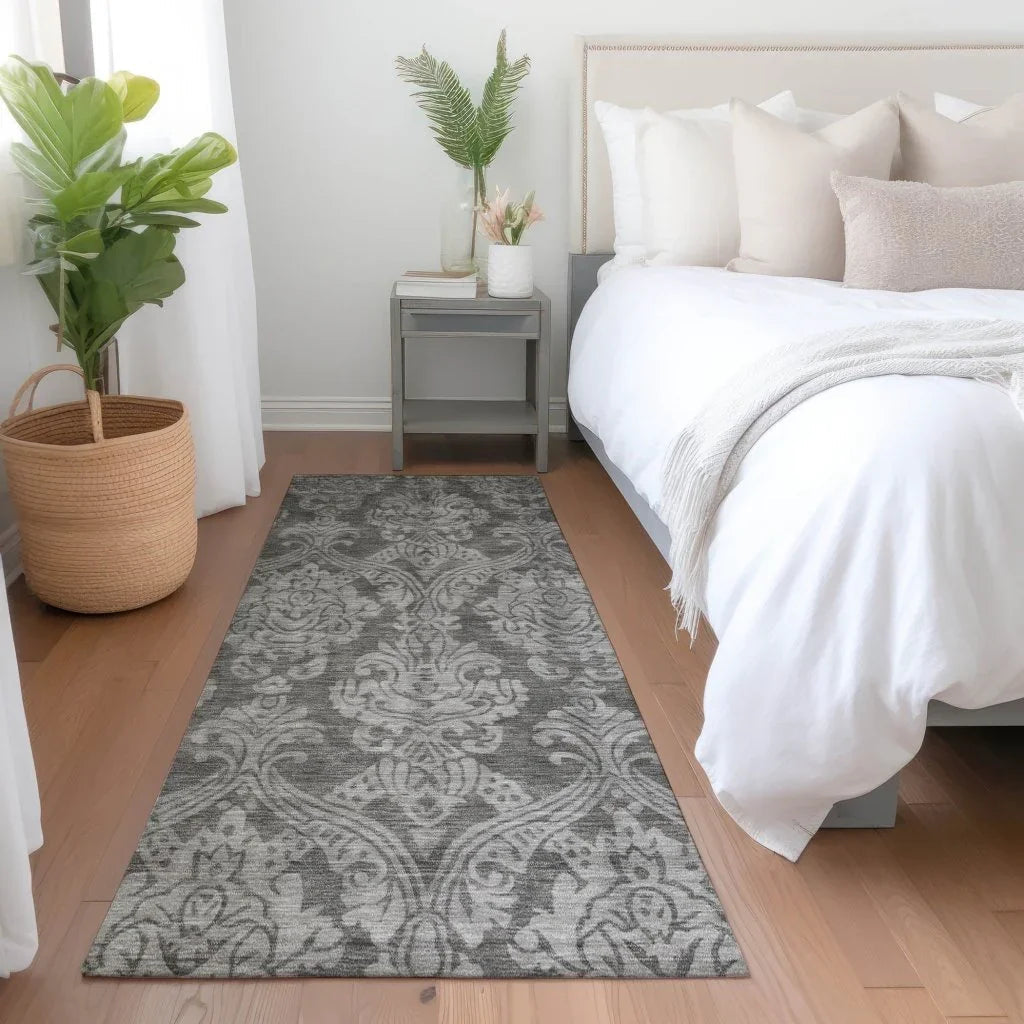 Krymera Gray Washable Indoor - Outdoor Rug - LOOMLAN - LOOMLAN Rugs - Outdoor Rugs