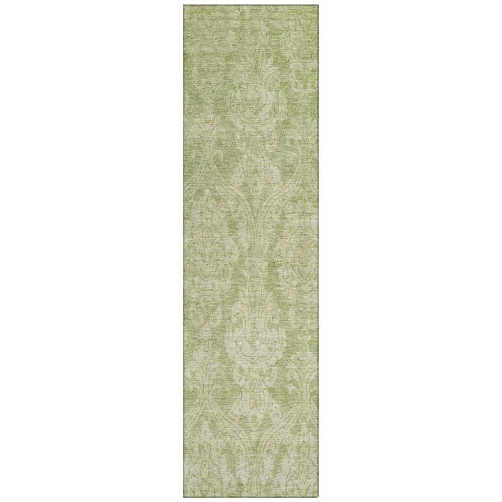 Krymera Green Washable Indoor - Outdoor Rug - LOOMLAN - LOOMLAN Rugs - Outdoor Rugs