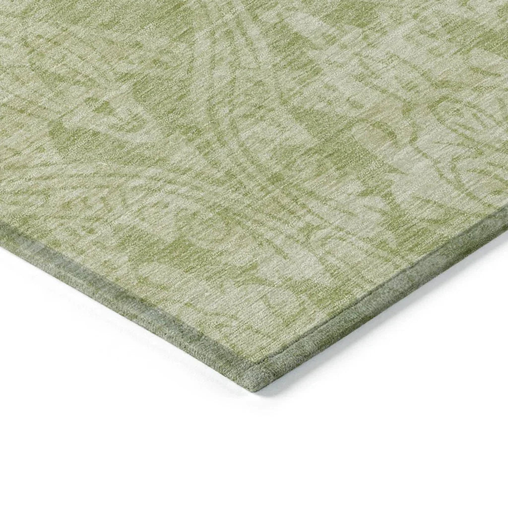 Krymera Green Washable Indoor - Outdoor Rug - LOOMLAN - LOOMLAN Rugs - Outdoor Rugs