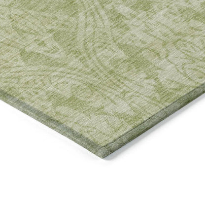 Krymera Green Washable Indoor - Outdoor Rug - LOOMLAN - LOOMLAN Rugs - Outdoor Rugs