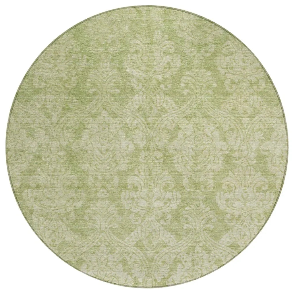 Krymera Green Washable Indoor - Outdoor Rug - LOOMLAN - LOOMLAN Rugs - Outdoor Rugs