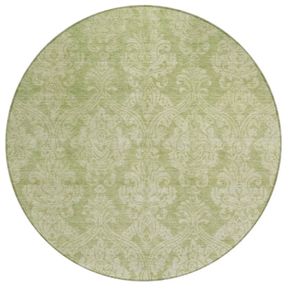 Krymera Green Washable Indoor - Outdoor Rug - LOOMLAN - LOOMLAN Rugs - Outdoor Rugs