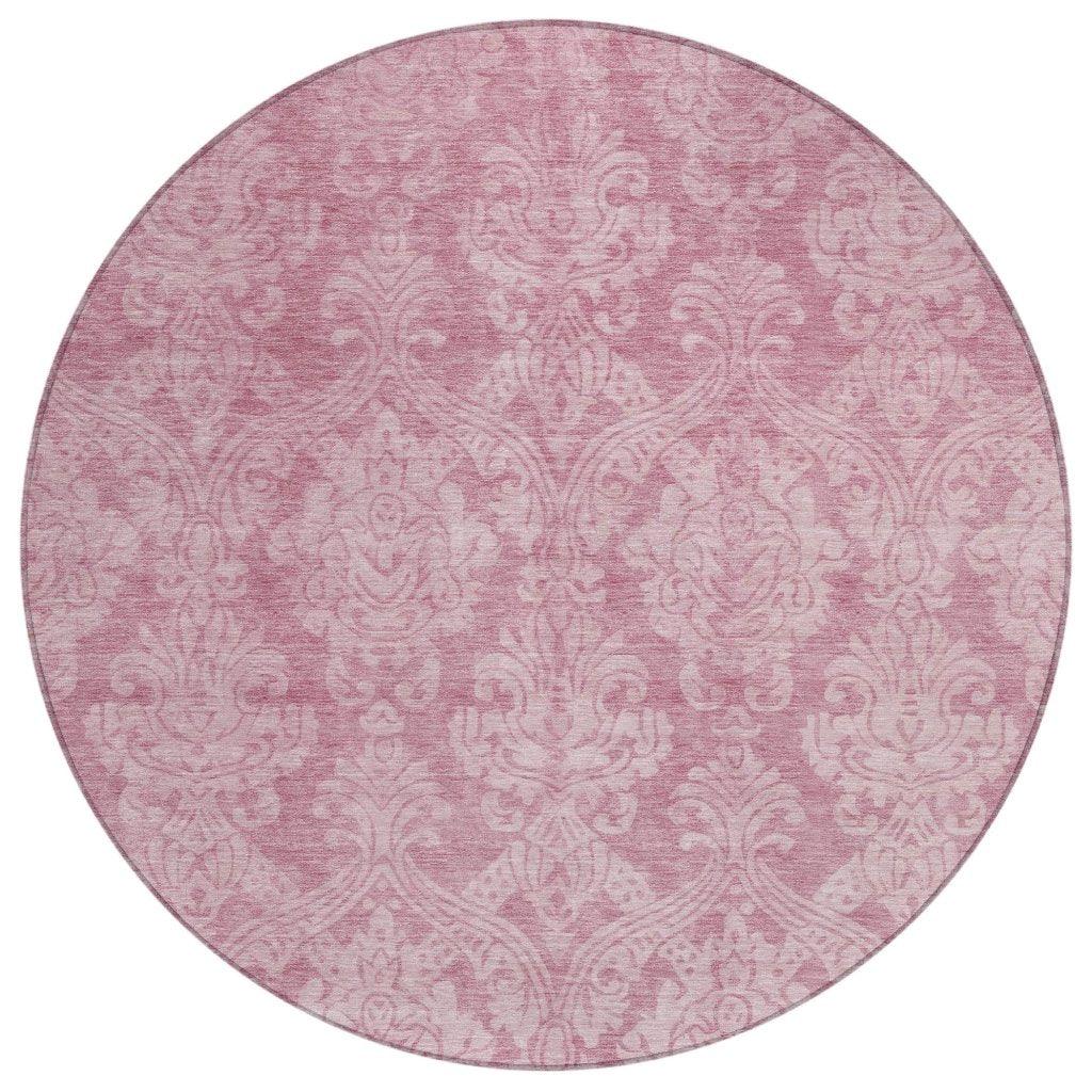 Krymera Pink Washable Indoor - Outdoor Rug - LOOMLAN - LOOMLAN Rugs - Outdoor Rugs