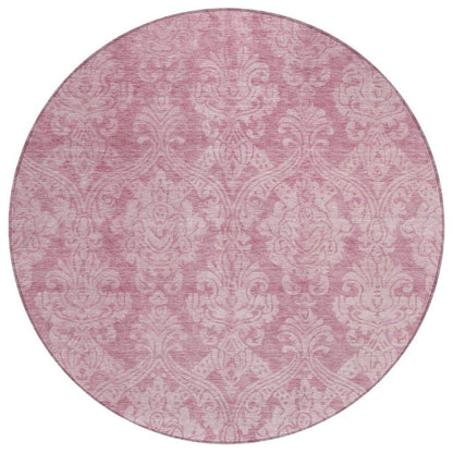 Krymera Pink Washable Indoor - Outdoor Rug - LOOMLAN - LOOMLAN Rugs - Outdoor Rugs