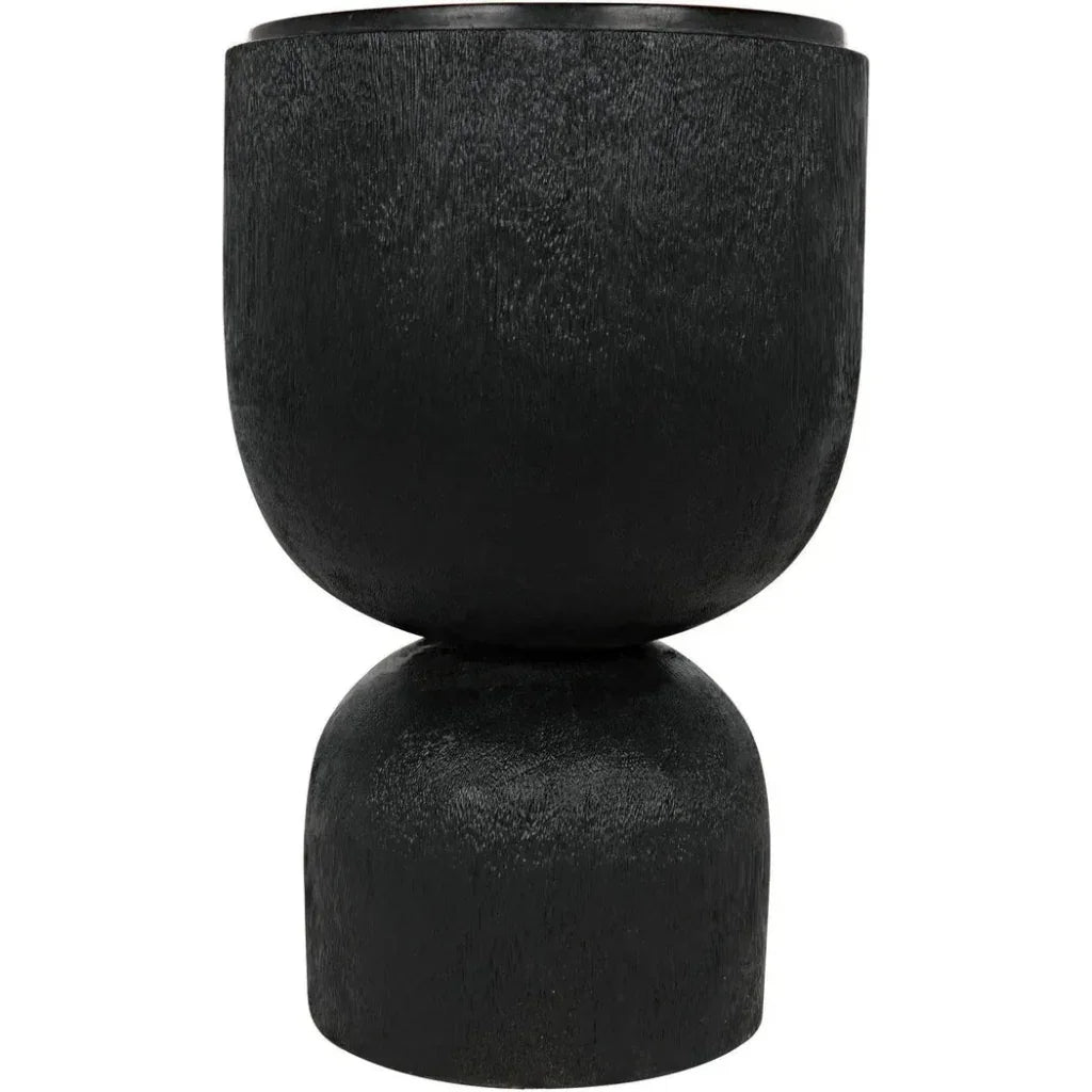 Kudoro Black Marble Round Side Table