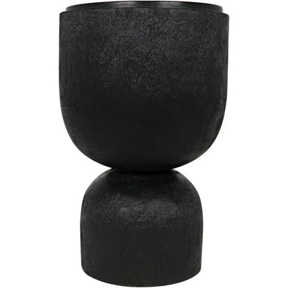 Kudoro Black Marble Round Side Table