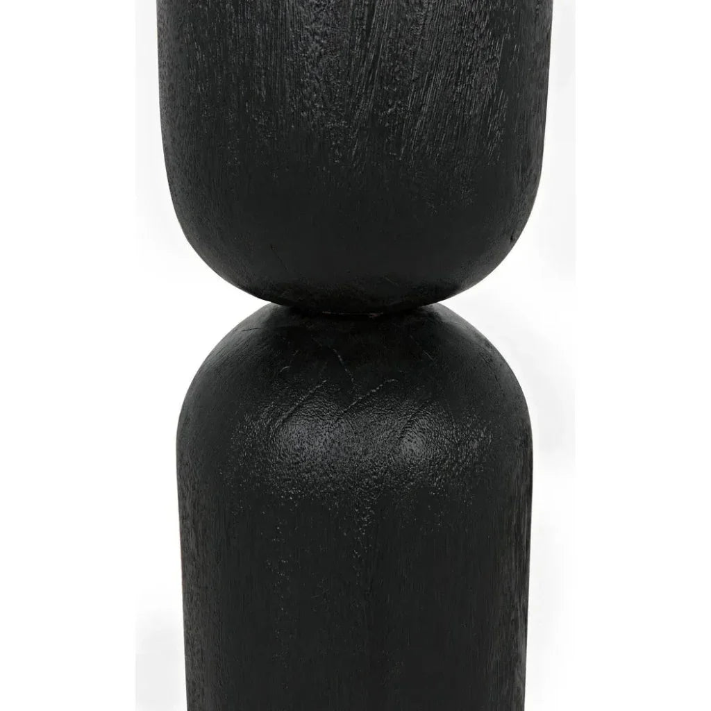 Kudoro Black Marble Round Side Table