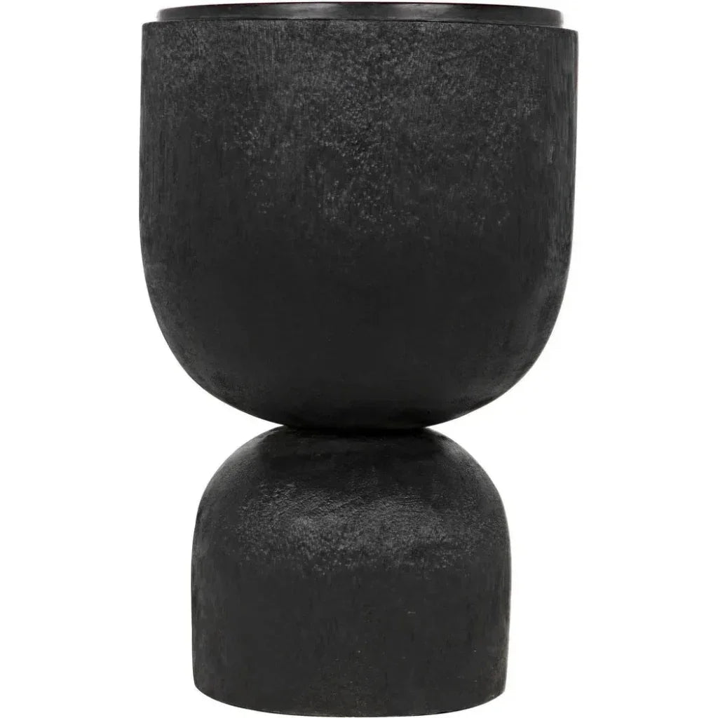 Kudoro Black Marble Round Side Table