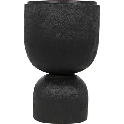 Kudoro Black Marble Round Side Table