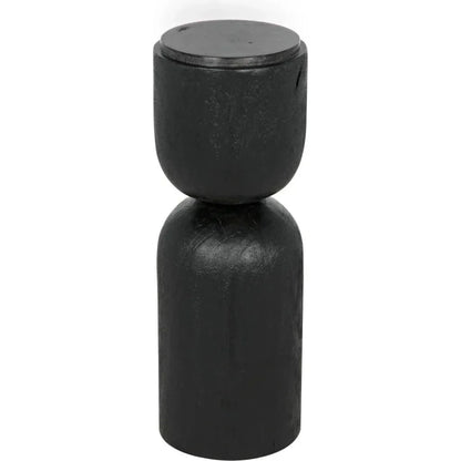 Kudoro Black Marble Round Side Table