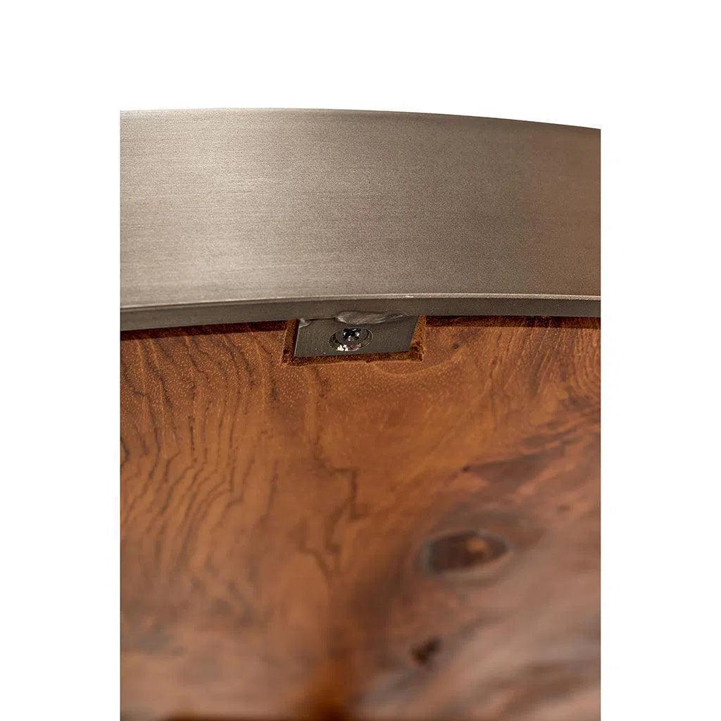 Kullen Teak Wooden Glass Round Coffee Table - LOOMLAN - Urbia - Coffee Tables