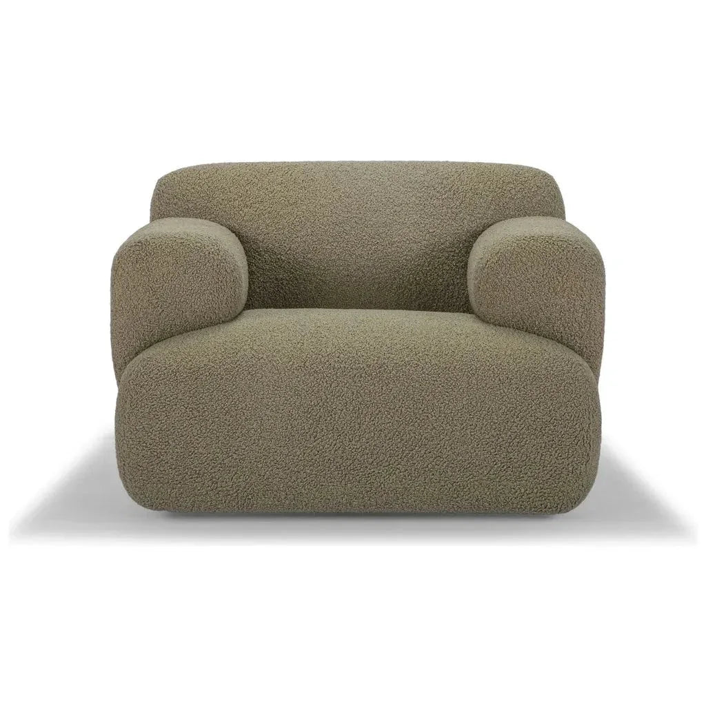 Kuma Fabric Comfort Accent Chair - LOOMLAN - Urbia - Club Chairs