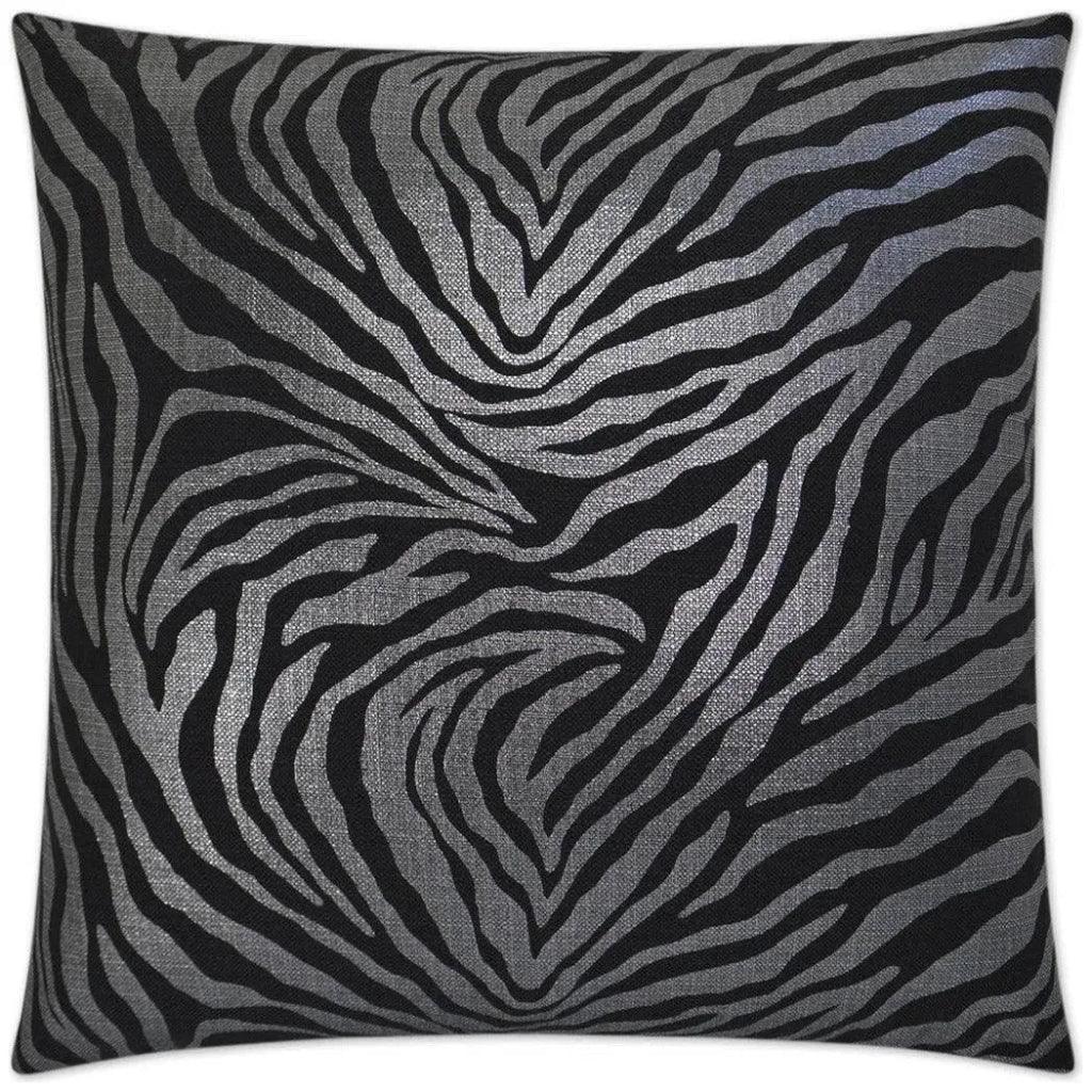 Kumba Ebony Black Throw Pillow With Insert - LOOMLAN - D.V. Kap - Throw Pillows