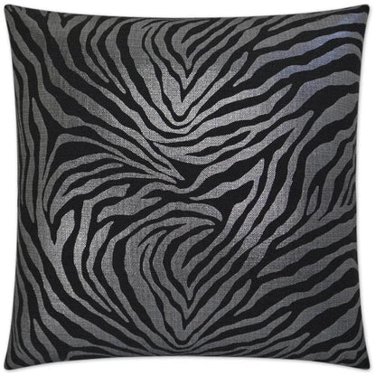 Kumba Ebony Black Throw Pillow With Insert - LOOMLAN - D.V. Kap - Throw Pillows