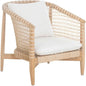 Kuna Teak Lloyd Loom Weave Outdoor Chair-Outdoor Lounge Chairs-Moe's Home-LOOMLAN
