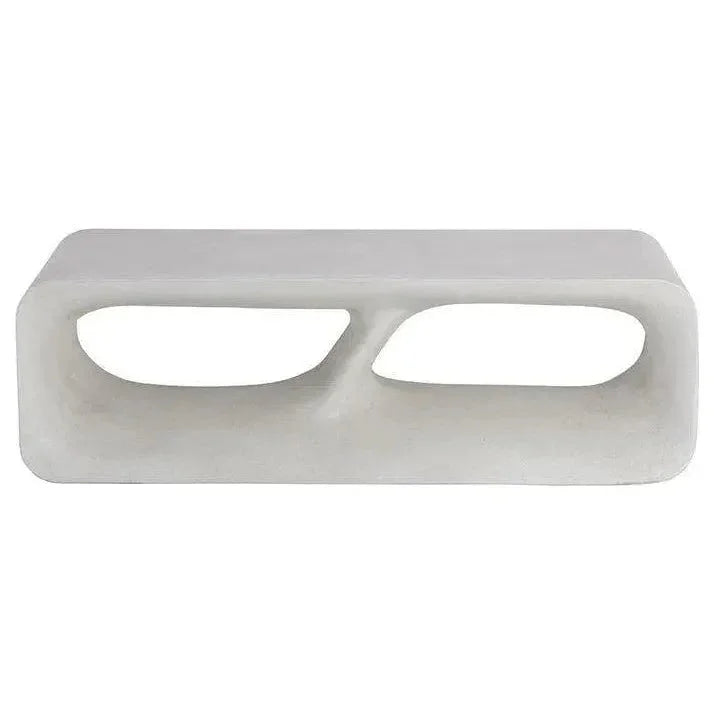 Kurver Bench Concrete Terrazzo for Indoor Outdoor Use-Outdoor Benches-SUNPAN-LOOMLAN