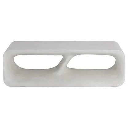 Kurver Bench Concrete Terrazzo for Indoor Outdoor Use-Outdoor Benches-SUNPAN-LOOMLAN