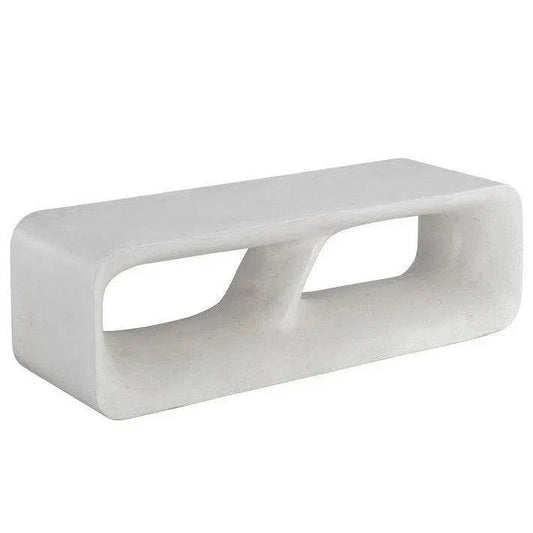 Kurver Bench Concrete Terrazzo for Indoor Outdoor Use-Outdoor Benches-SUNPAN-LOOMLAN