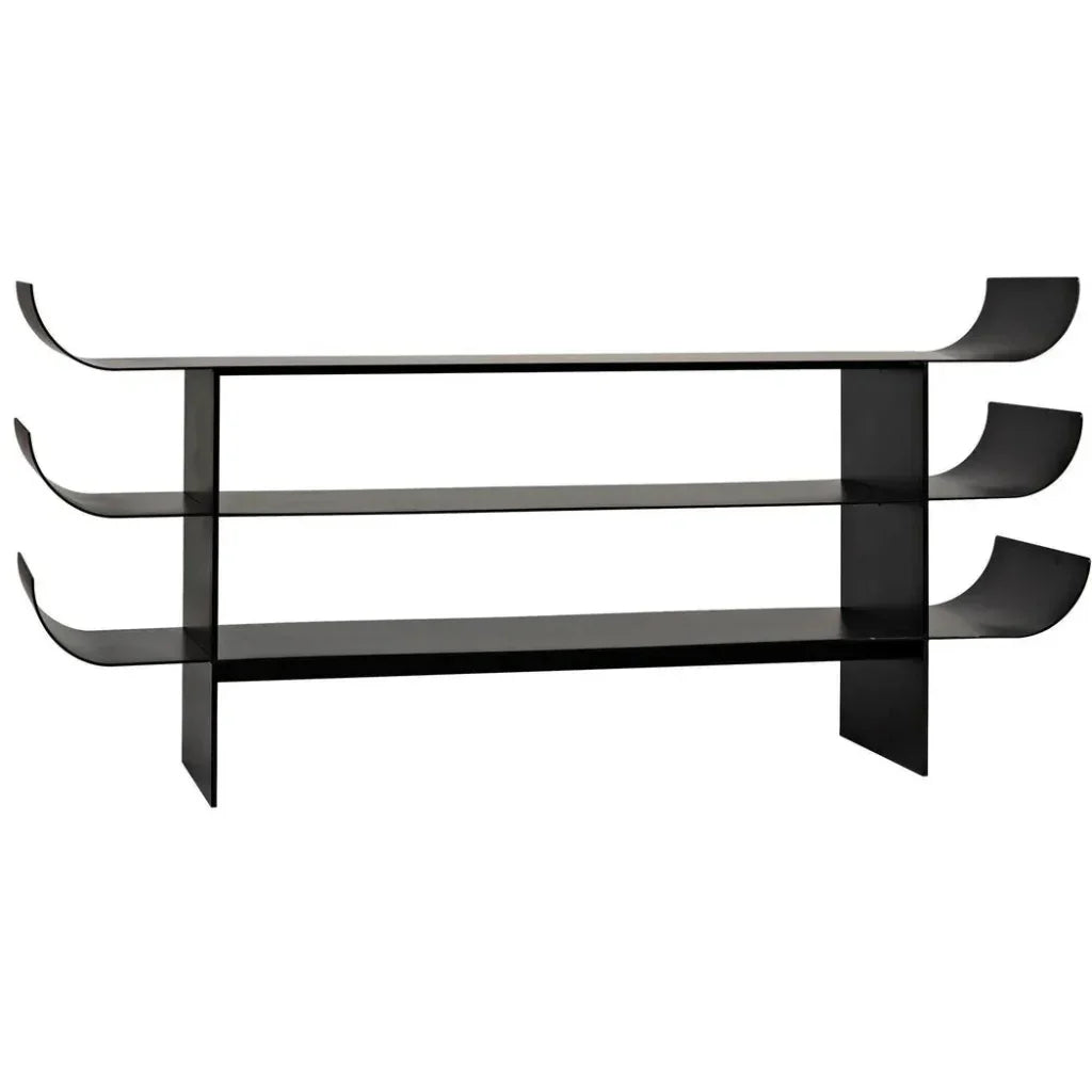 Kyoto Console, Black Steel - LOOMLAN - Noir - Console Tables