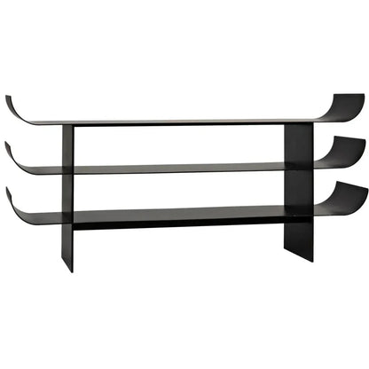 Kyoto Console, Black Steel - LOOMLAN - Noir - Console Tables