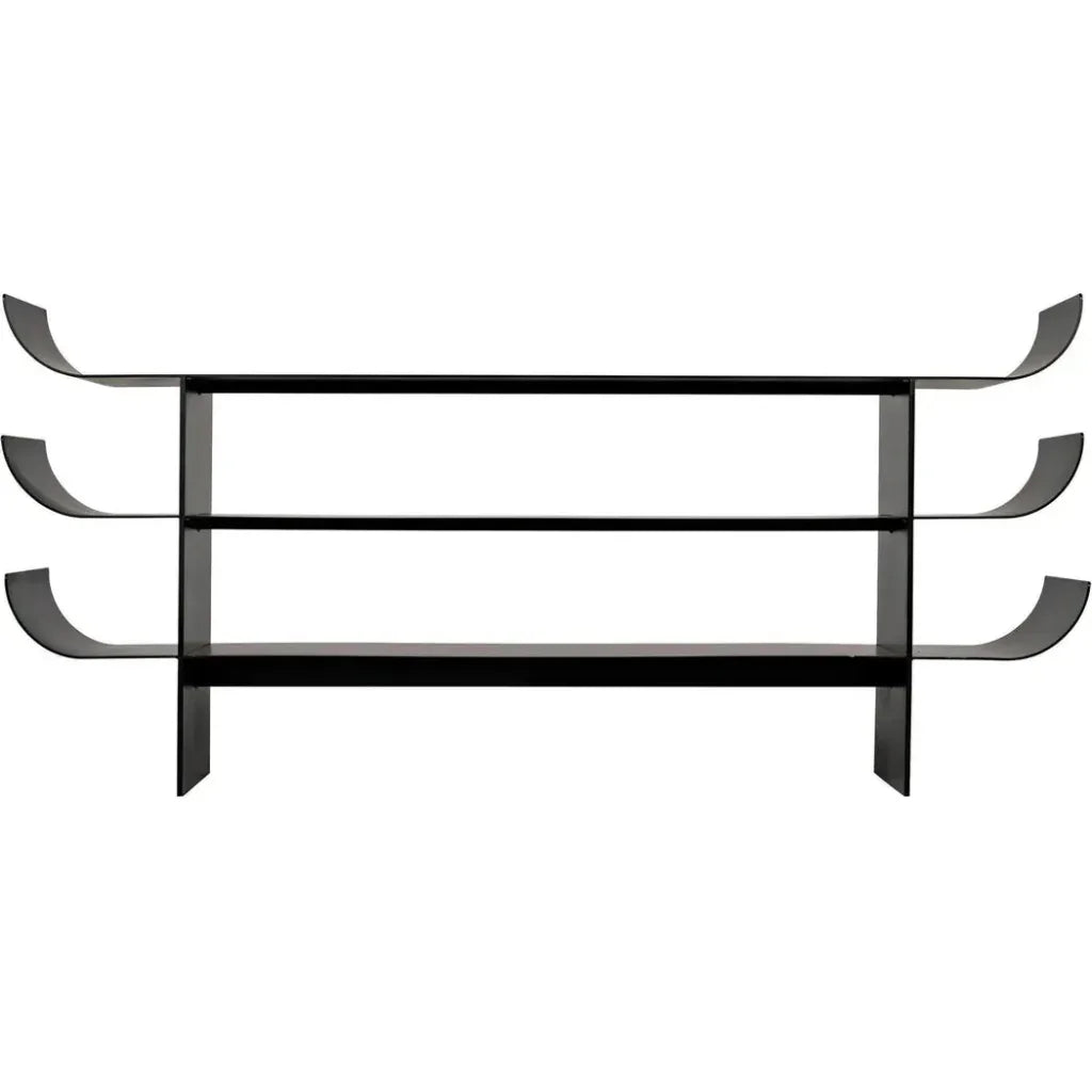 Kyoto Console, Black Steel - LOOMLAN - Noir - Console Tables