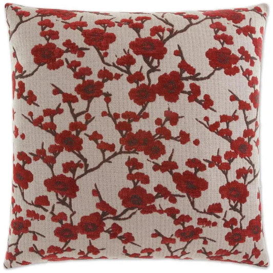 Kyoto Red Throw Pillow With Insert - LOOMLAN - D.V. Kap - Throw Pillows