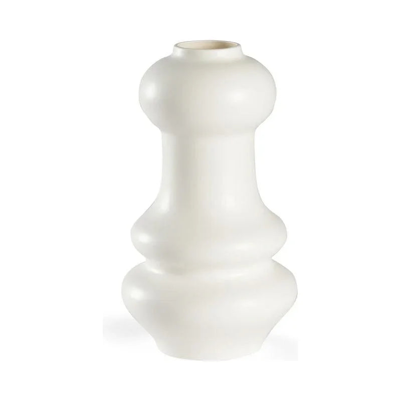 Kyoto Wavy Geometric Shape Ceramic Vase - LOOMLAN - Chelsea House - Vases & Jars