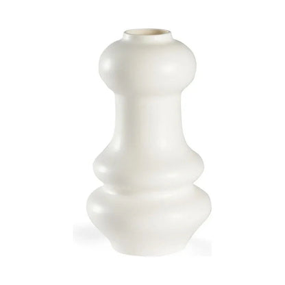 Kyoto Wavy Geometric Shape Ceramic Vase - LOOMLAN - Chelsea House - Vases & Jars