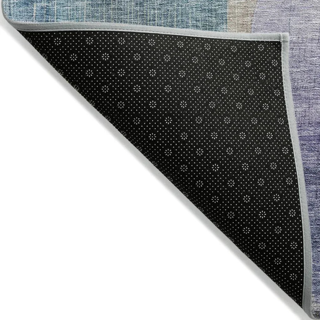 Kyra Blue Washable Indoor-Outdoor Rug-Outdoor Rugs-LOOMLAN Rugs-LOOMLAN