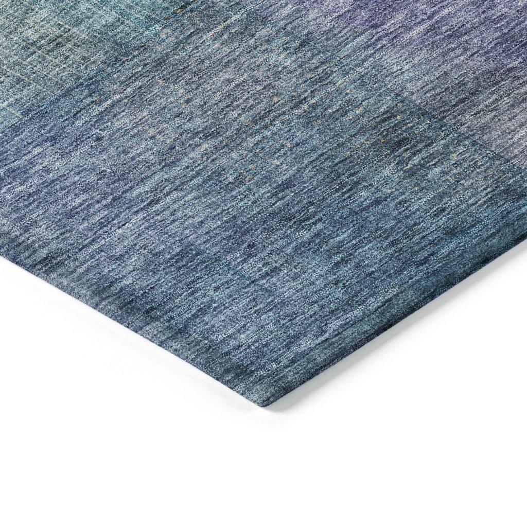 Kyra Blue Washable Indoor-Outdoor Rug-Outdoor Rugs-LOOMLAN Rugs-LOOMLAN
