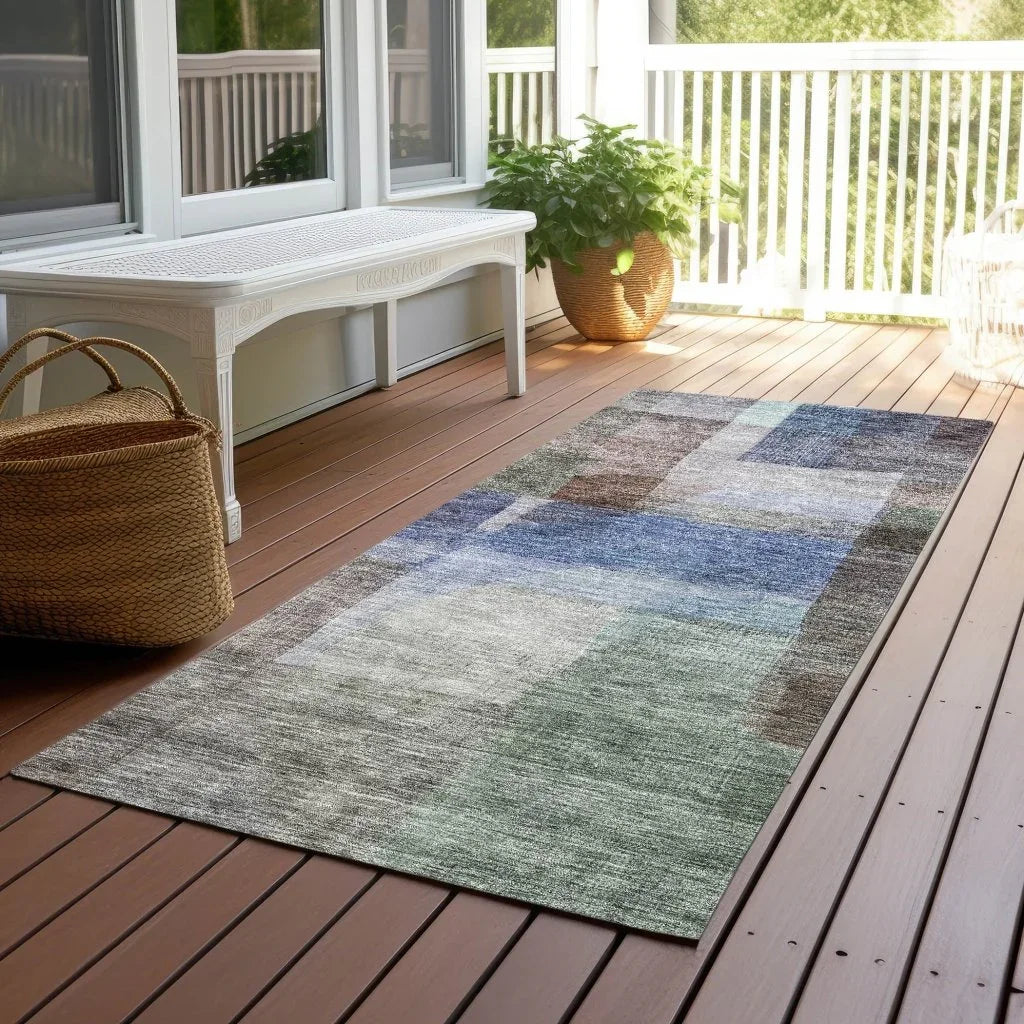 Kyra Brown Washable Indoor-Outdoor Rug-Outdoor Rugs-LOOMLAN Rugs-LOOMLAN