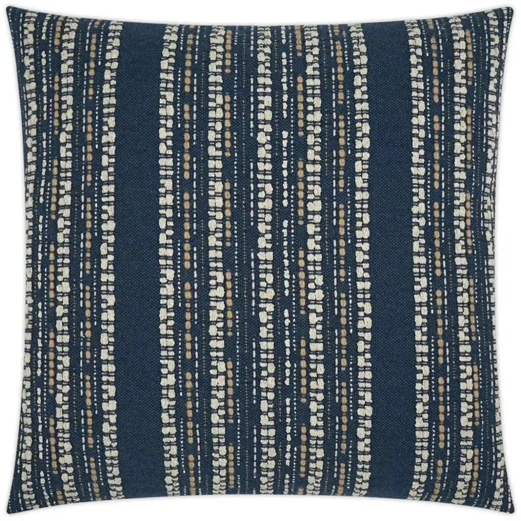 Kyra Navy Global Navy Large Throw Pillow Insert - LOOMLAN - D.V. Kap - Throw Pillows