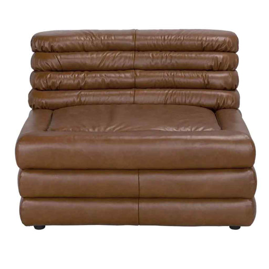 Bandera Tan Leather Modular Sofa