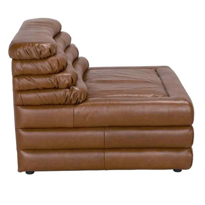 Bandera Tan Leather Modular Sofa