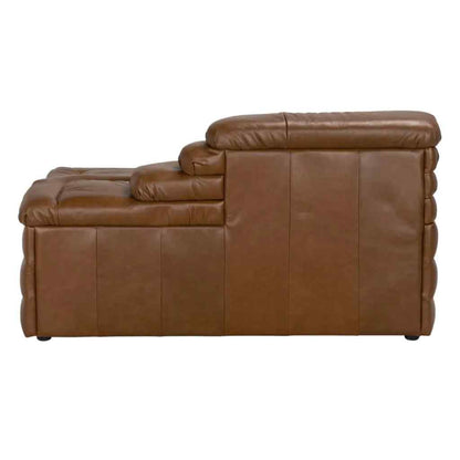 Bandera Roche Tan Leather Sectional Sofa
