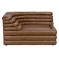 Bandera Tan Leather Conner Sofa