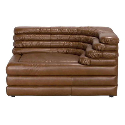 Bandera Tan Leather Conner Sofa